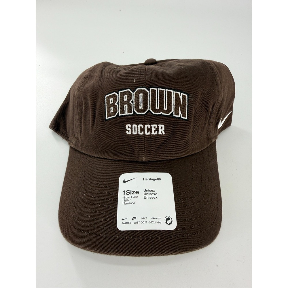 Brown University Bears Soccer Mens Nike Heritage86 Campus Cap Hat Brown OSFM NWT